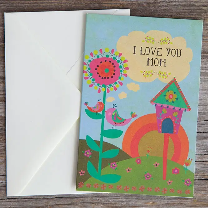 Tarjeta de vida natural Te amo mamá