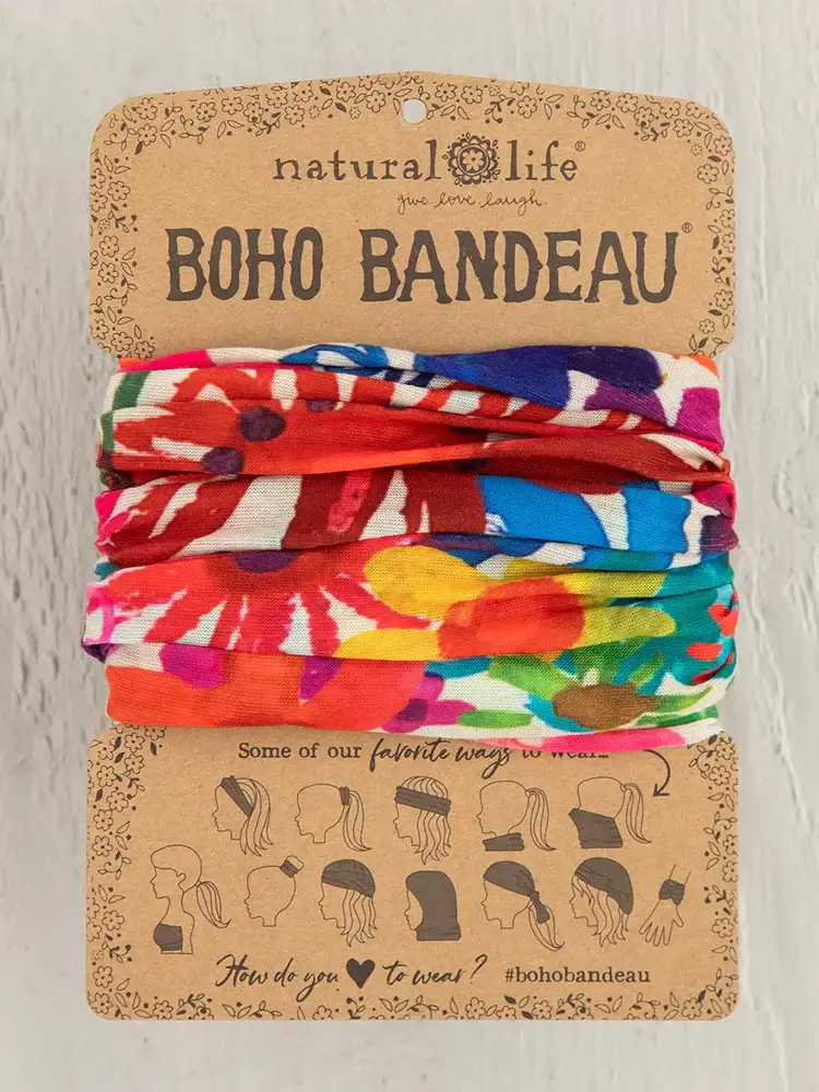 Boho Bandeau Bright Flower Garden