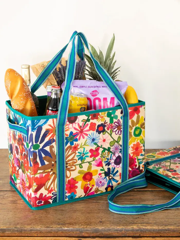 BOLSA EN PLASTICO RECICLADO PARA COMPRAS