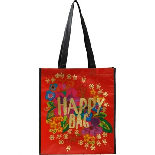 [GBAG126] BOLSA FELIZ L ROJO FLORAL