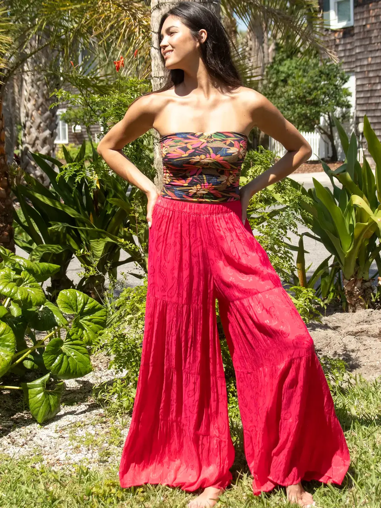Patti Palazzo Pant M Magenta