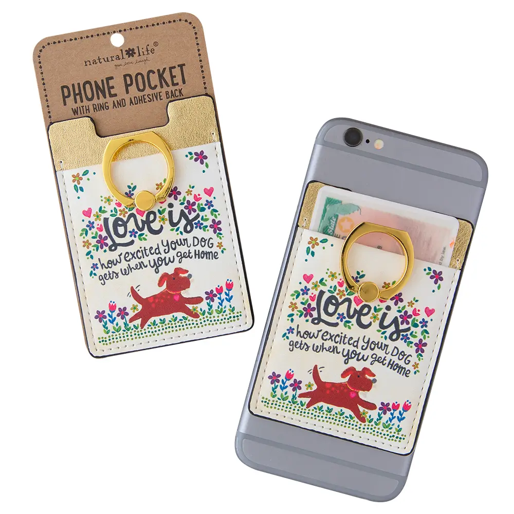 Phone Pocket Ring Love Dog