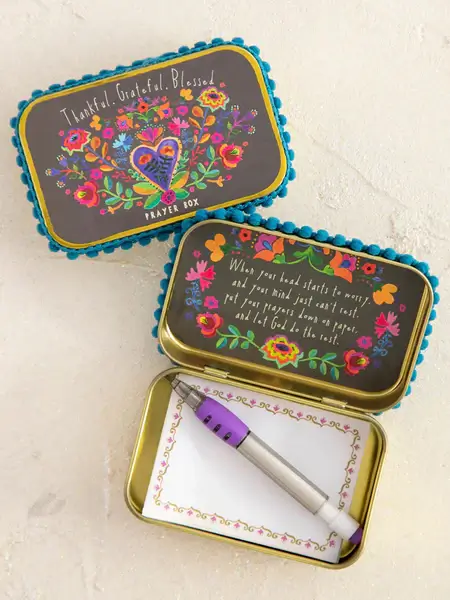 Caja de oración agradecida