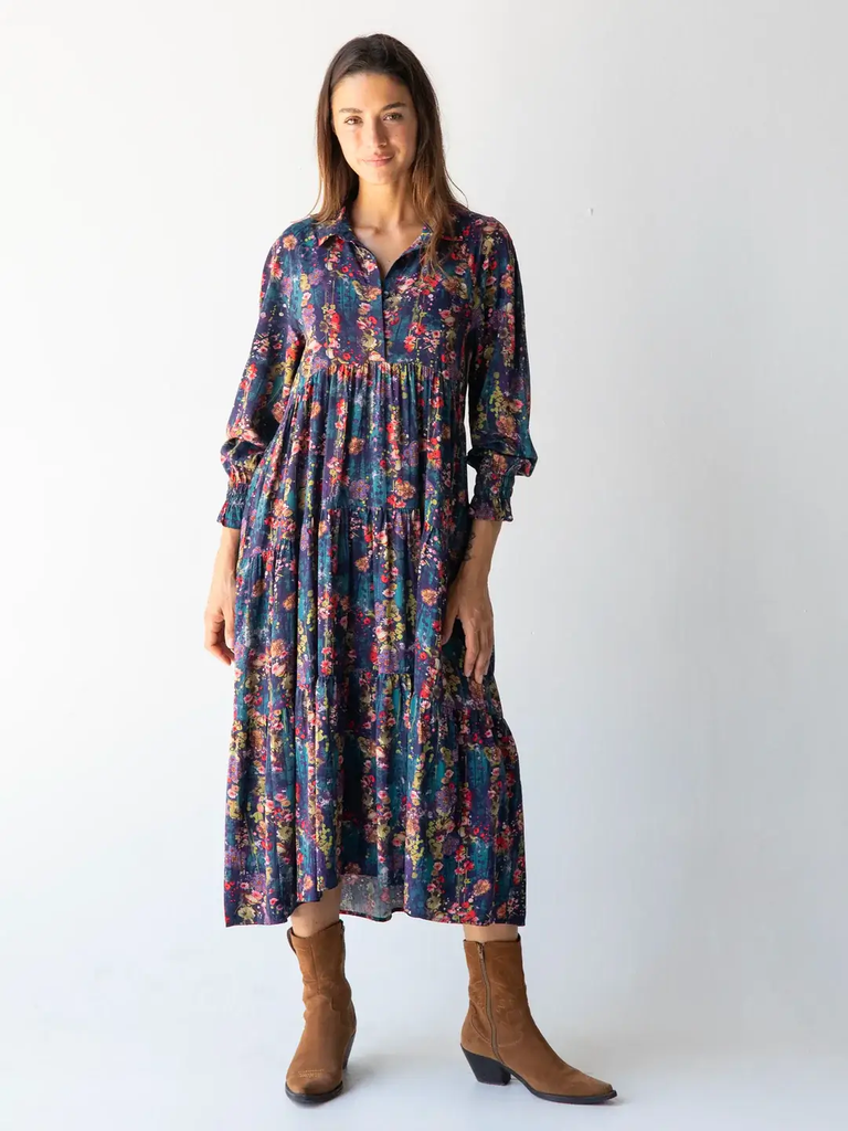  Rebecca LS Dress Watercolor