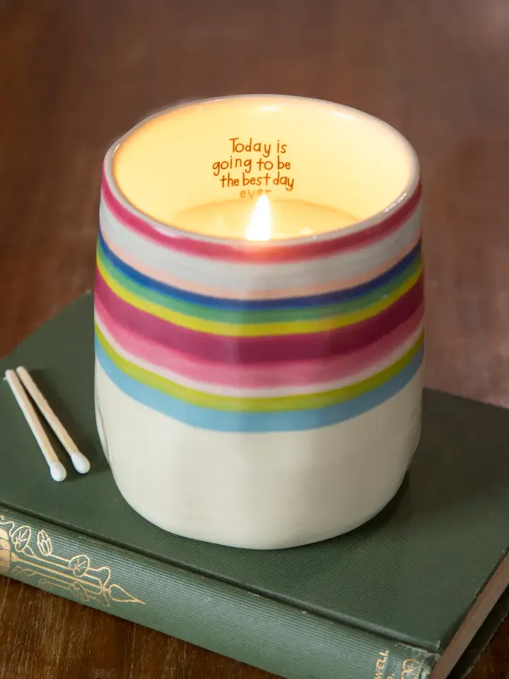 Secret Message Mug Candle Rain