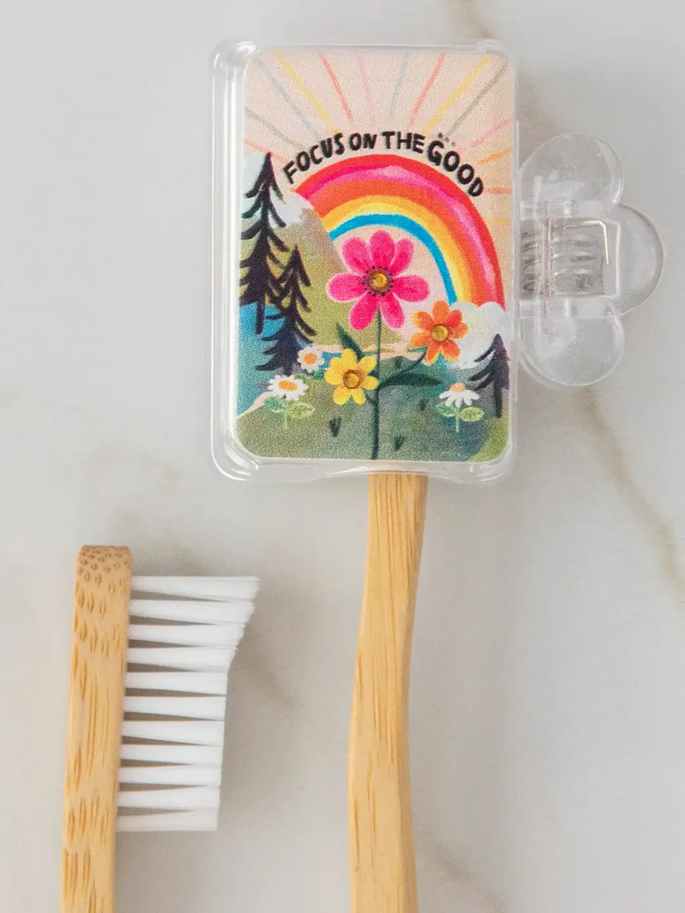 Funda para cepillo de dientes Enfocáte en lo bueno