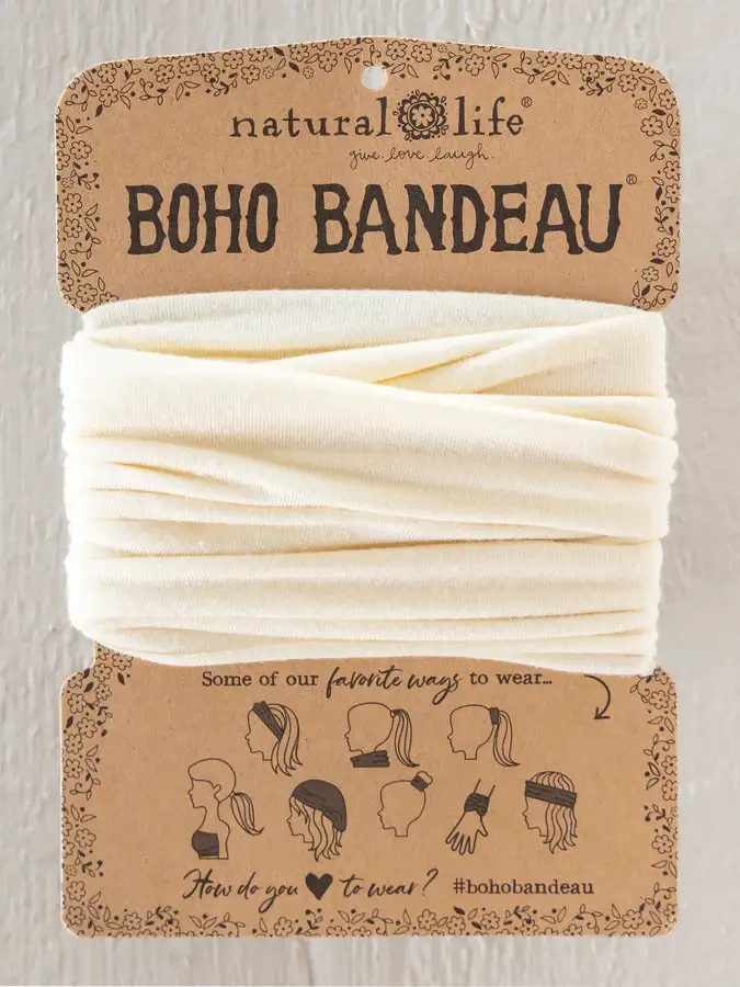 Boho Bandeau Solid Cream