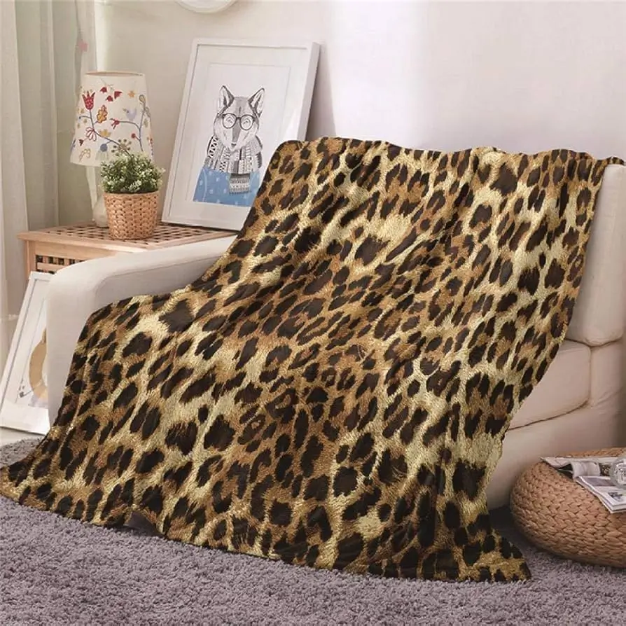 Manta con estampado animal
