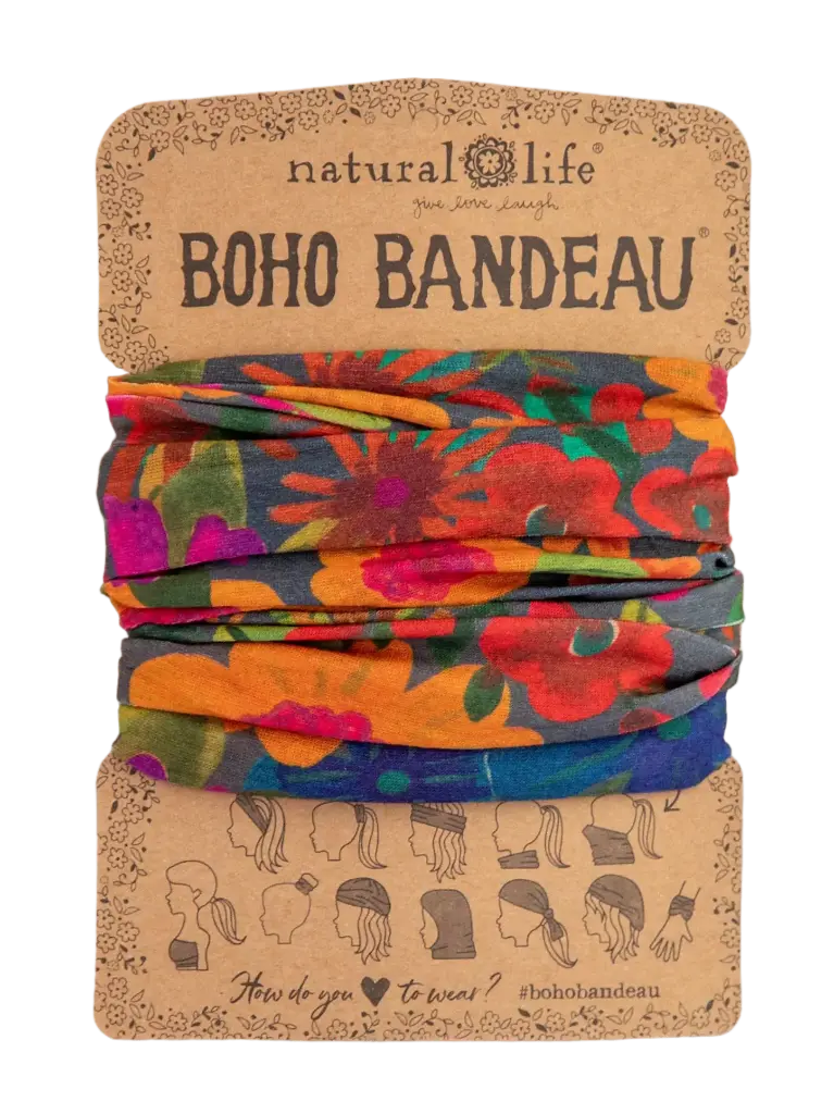 Bandeau bohemio rojo y blanco