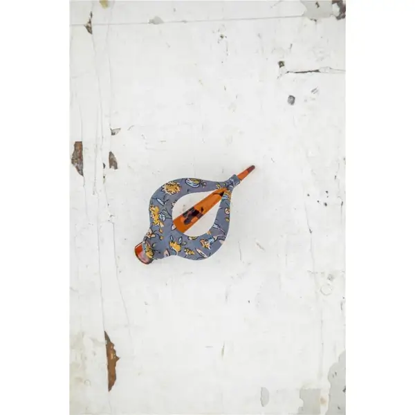  Clip bohemio azul amarillo