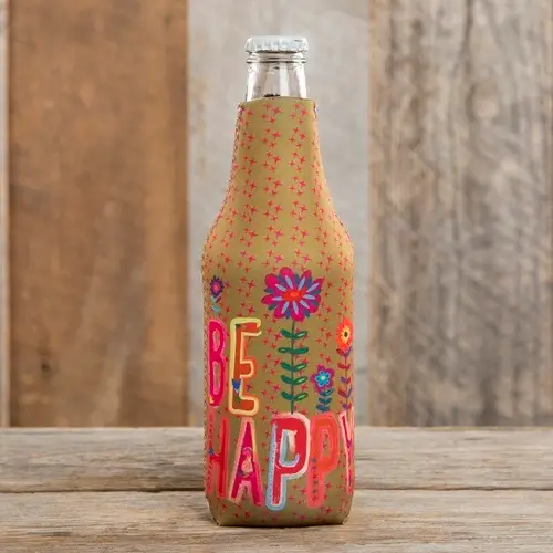 Bottle Cozies Be Happy