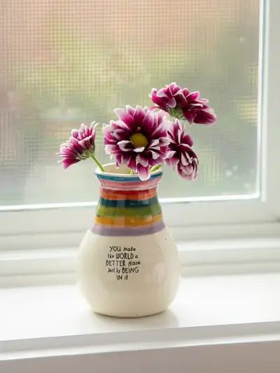 Bud Vase Be Happy