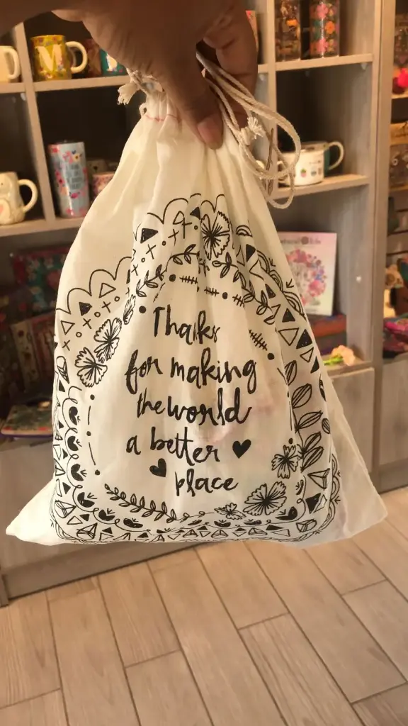 Bolsa de regalo de algodón XL World Better