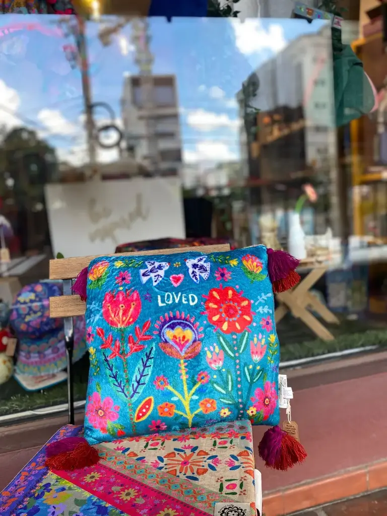 Almohada acogedora con pájaros del amor