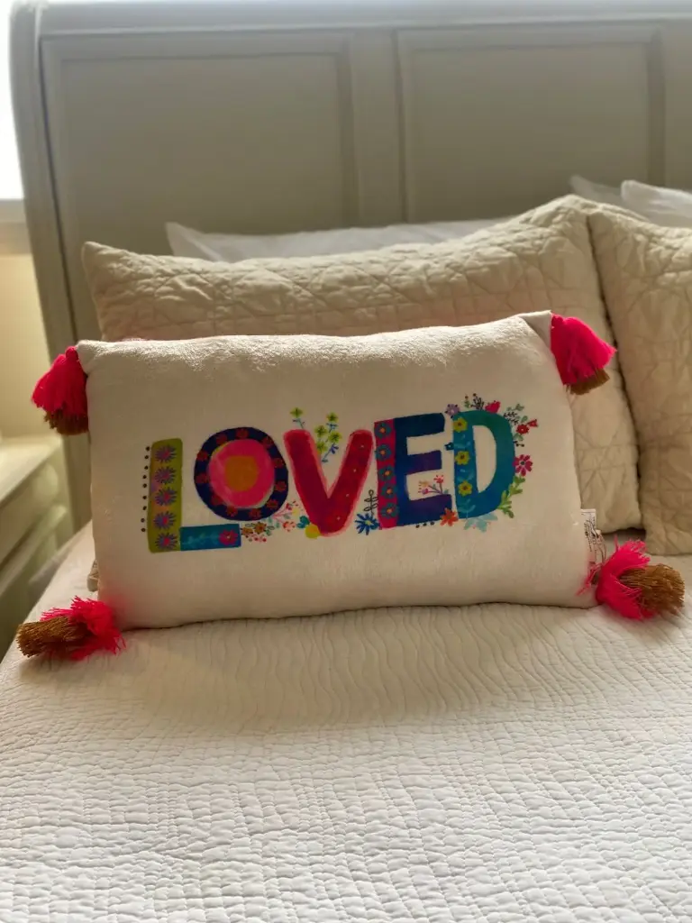 Almohada acogedora amada