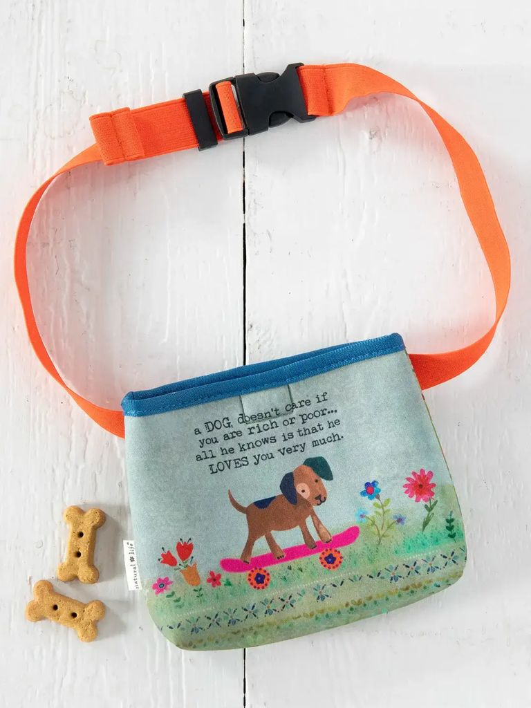 Bolsa de golosinas para perros con diseño floral