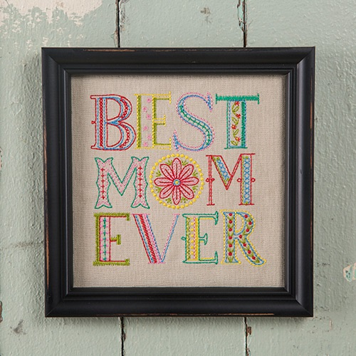 Arte bordado Mejor mamá