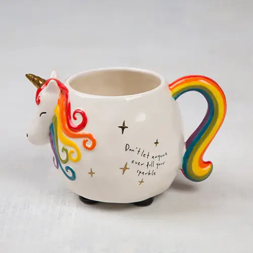 TAZA FOLK UNICORNIO