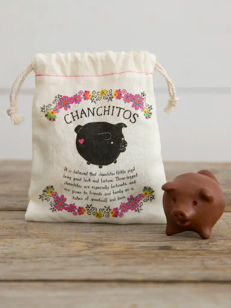 Cerdo de la suerte de tres patas