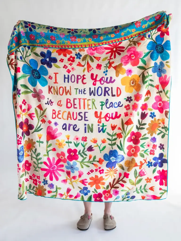 Manta acogedora Rev Un mundo mejor