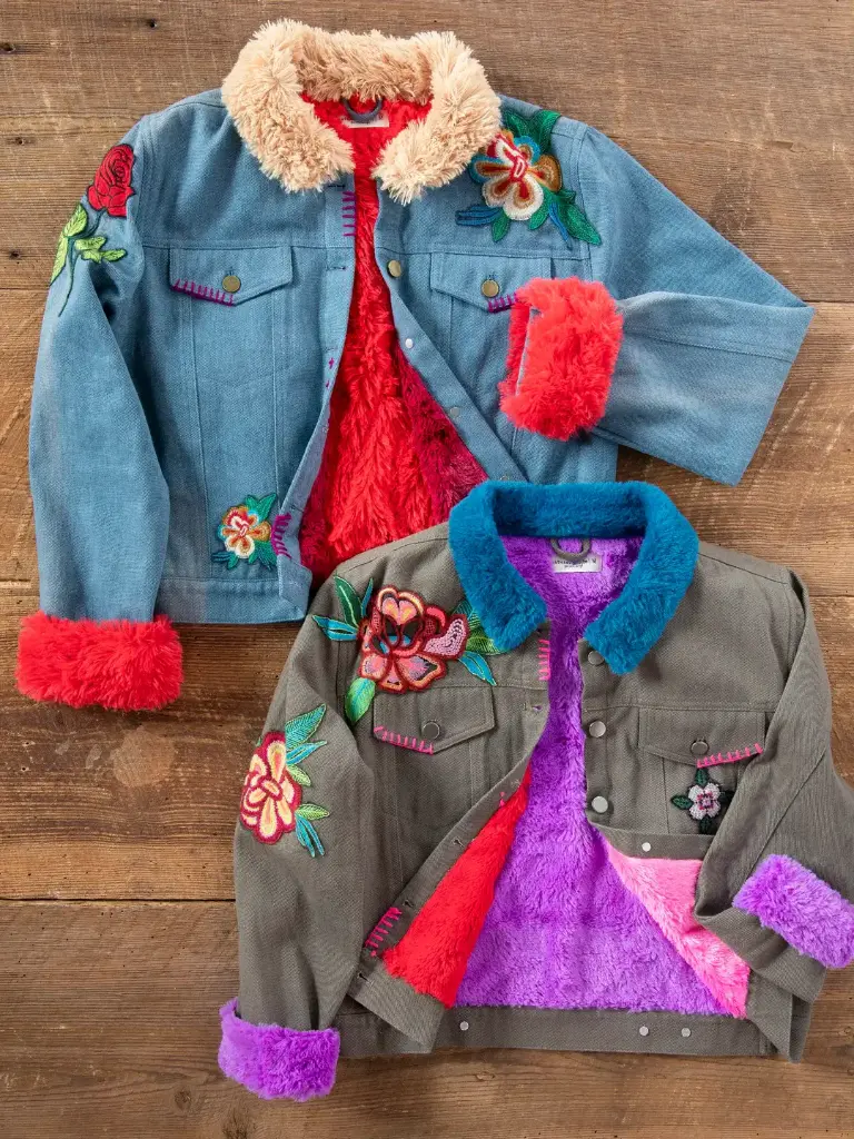 Tara Embellished Jacket S Denim