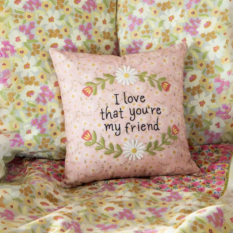 Almohada suave y regalable Buenos amigos