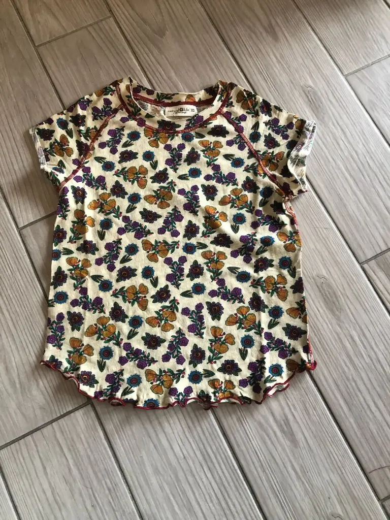 Camiseta Lily XS London Blosson Marfil