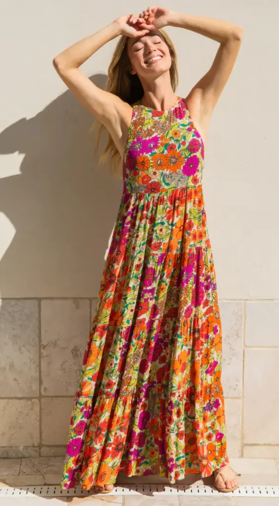 Vestido halter Halle S