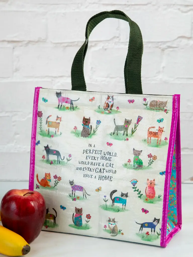 Bolsa térmica para el almuerzo con diseño de perro color crema