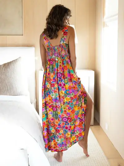 Vestido Tricia Maxi Rojo Brillante en M