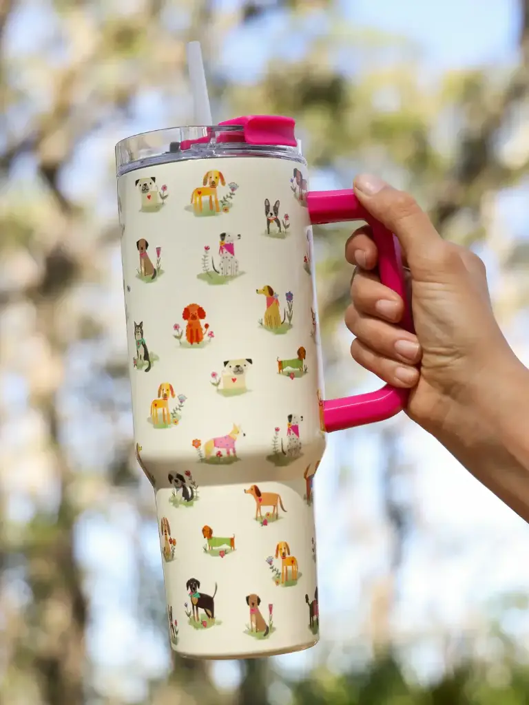 Mega termo 40 onzas acero inoxidable Perritos
