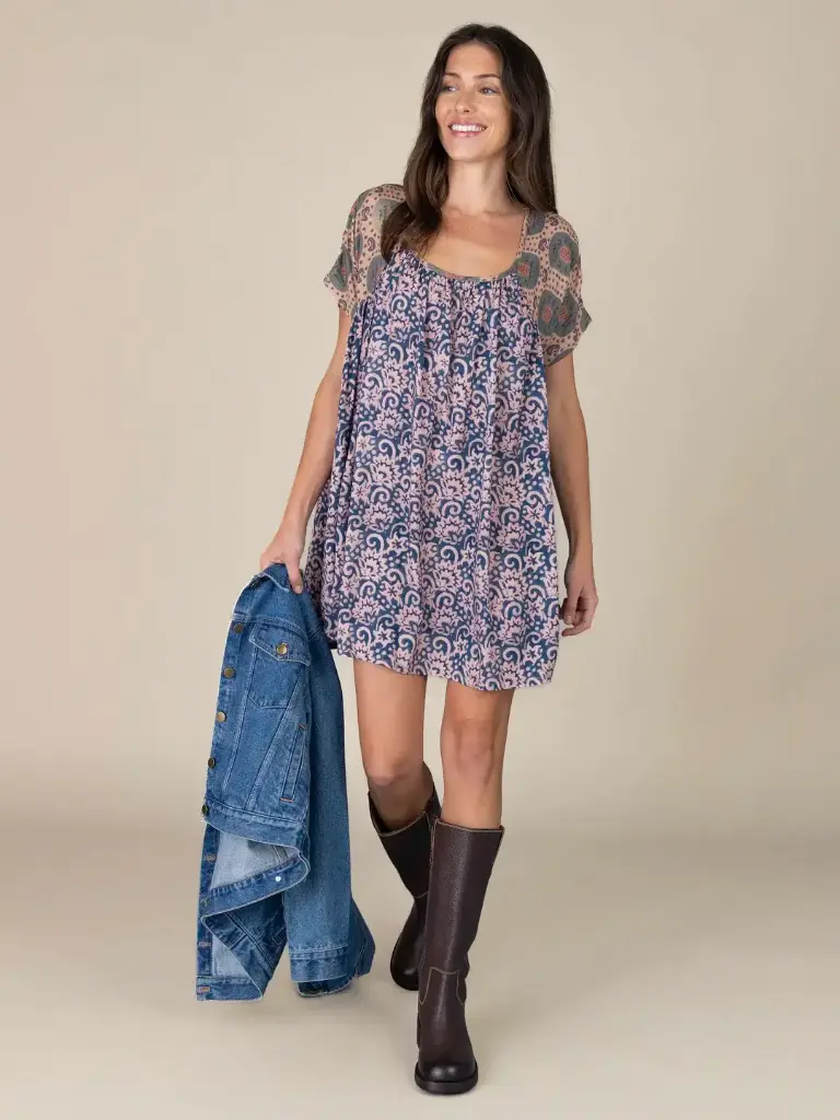 Vestido Bluson XS S Abstracto Orgánico