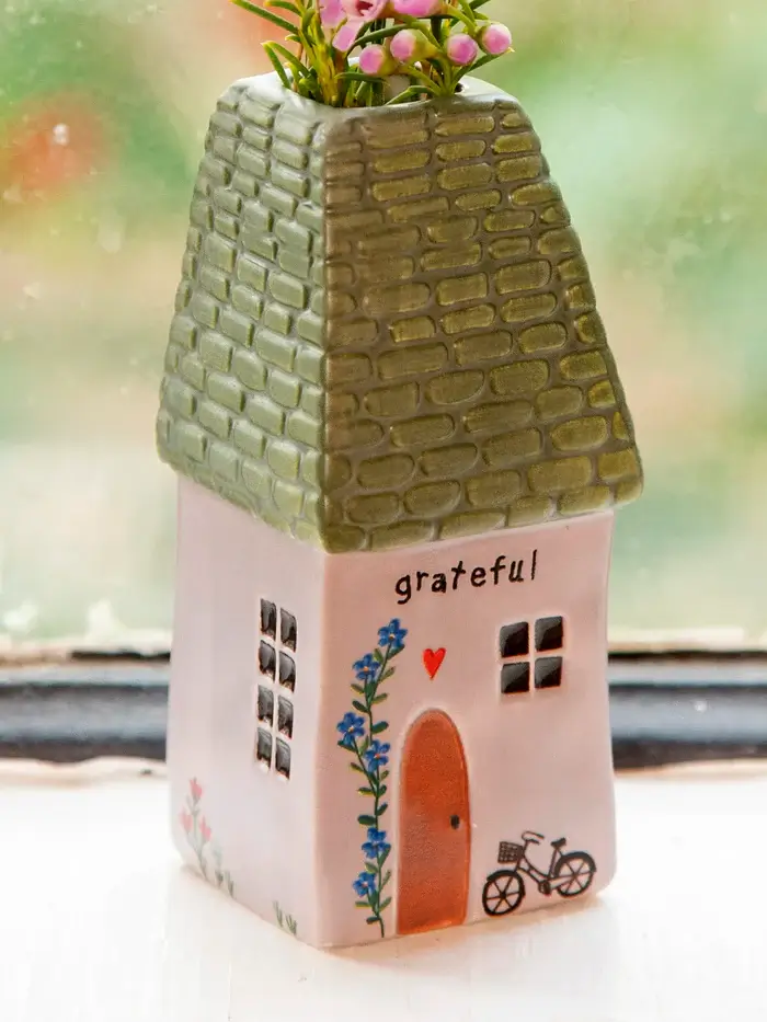 Casita Florero Agradecida por todo