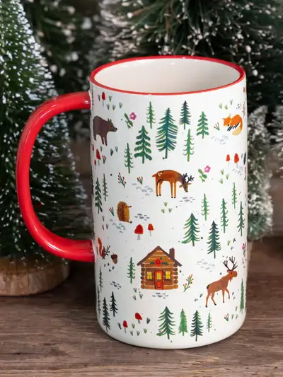 TAZA DE LA COMODIDAD LATTE NAVIDAD