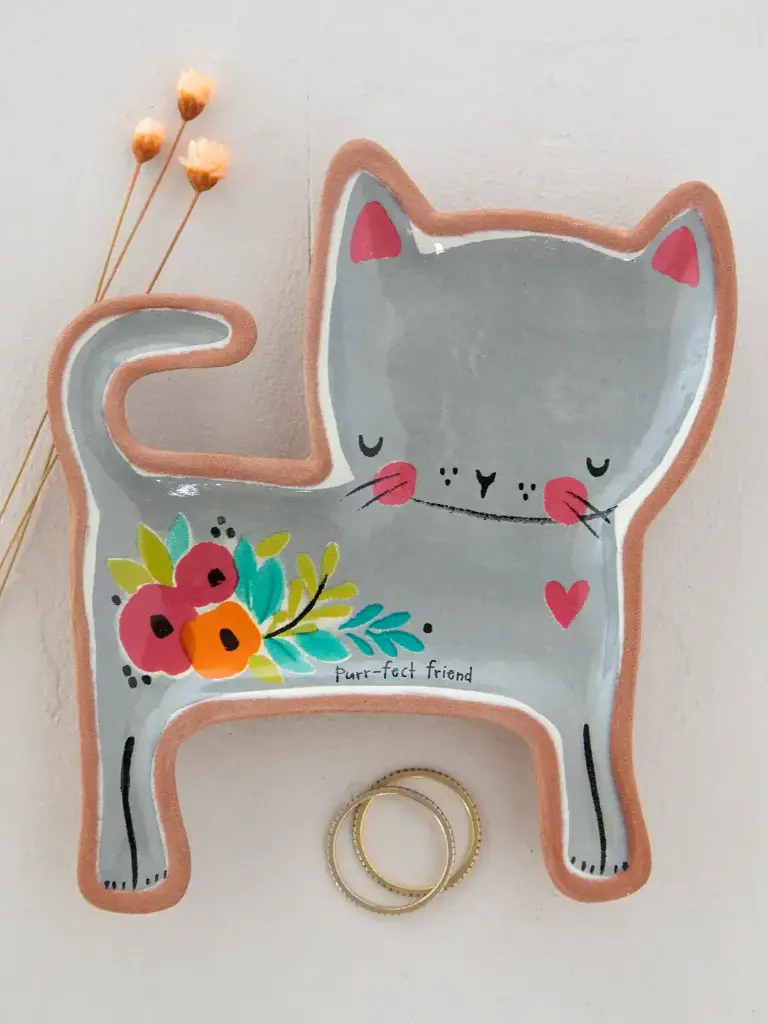Platillo para joyero de Gatita