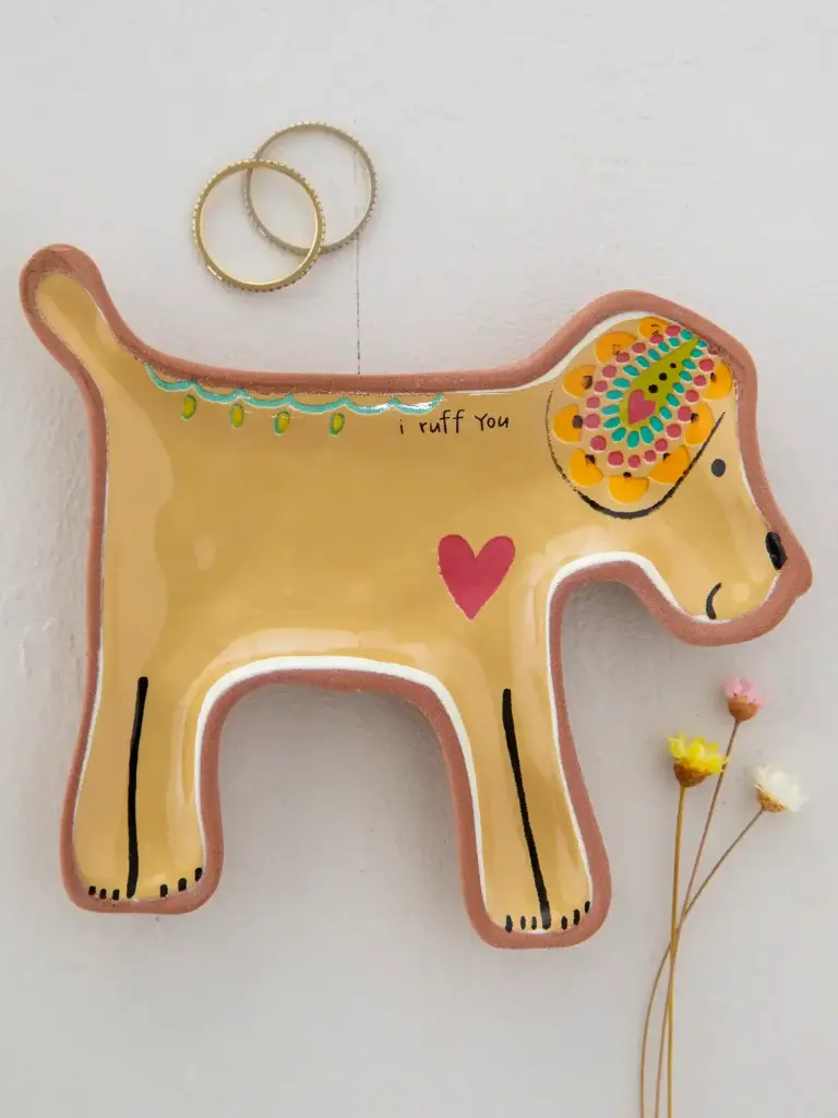 Platillo Joyero Perritos en Terracota