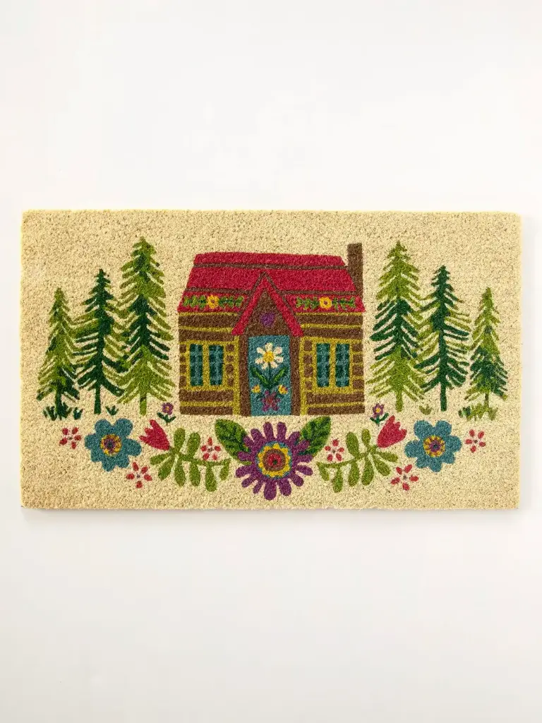 Alfombra Cabaña En Navidad