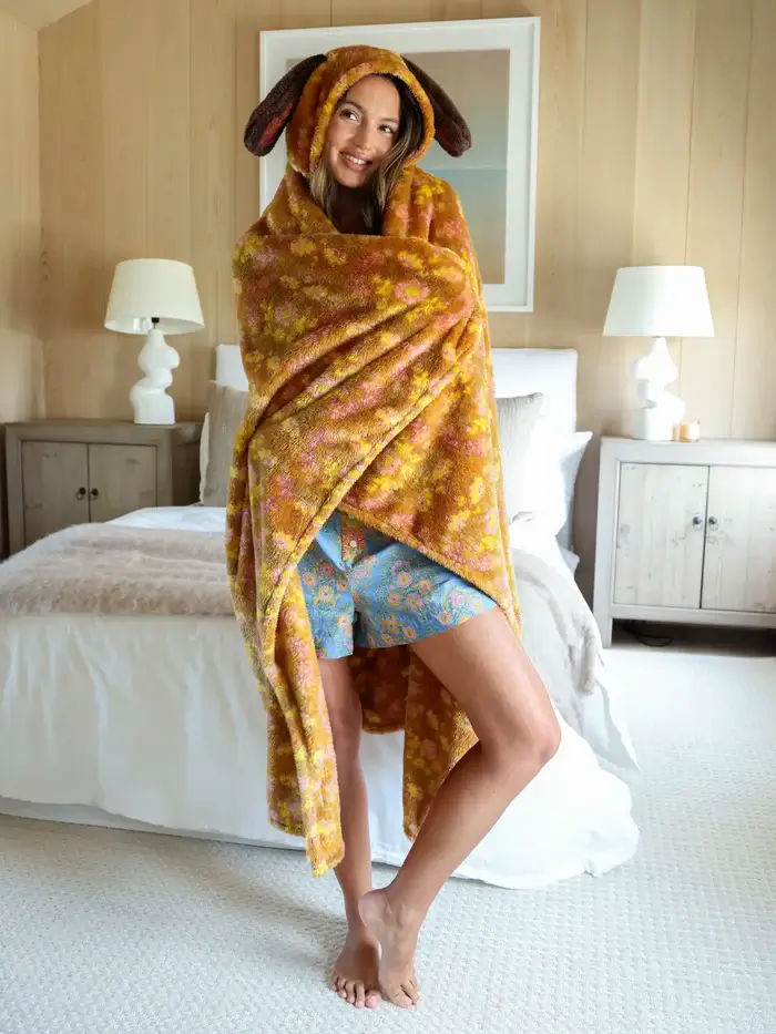 Mantas Hoodies Marrones perrito