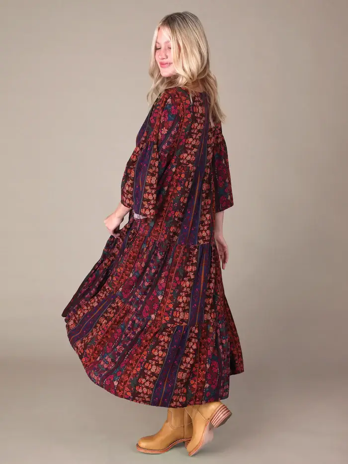 Vestido Charlote Maxi Tropical XXL