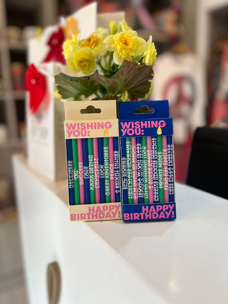 Velas de Cumpleaños deseos feliz