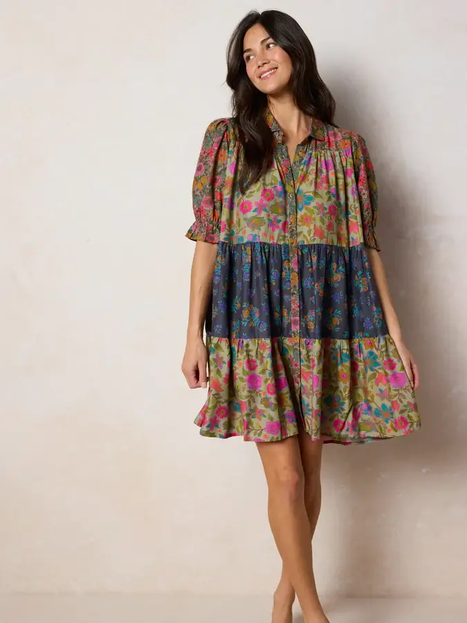 Vestido Sage  Maxi Flores Amarilla