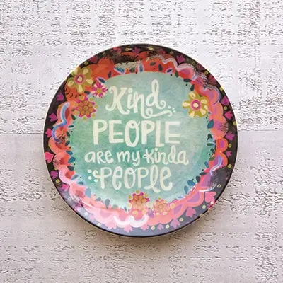 [MPLT043] Mini Melamine Kind People