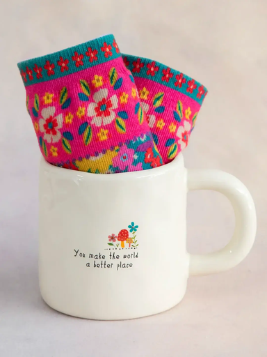 [GIFTSET000007] Mug and Socks You Make The World