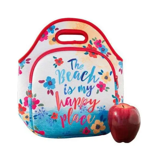 [BAG299] Neoprene Lunch Bag Beach Happy