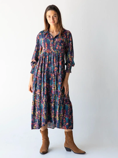 [LHDRS002575]  Rebecca LS Dress Watercolor