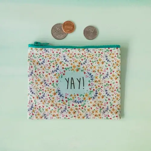 [ZBAG031] Recycled Zip Coin Yay!