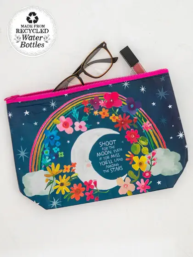 [BAG537] Reversible Pouch MoonSmile