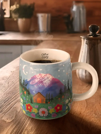 [MUG000115] Stoneware Mug Cup of Happy
