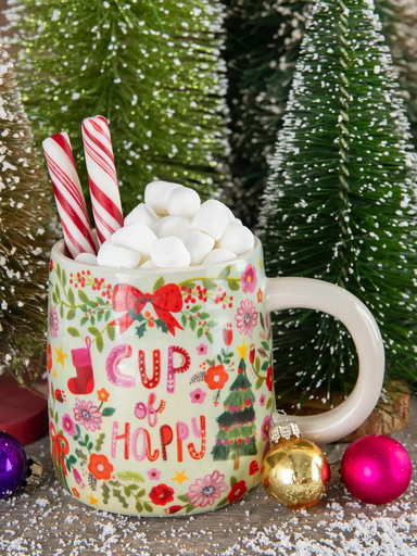 [MUG000116] Taza de gres Taza de la felicidad