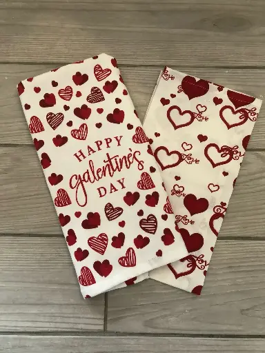 [CORAZONES] Toallas de cocina Valentín